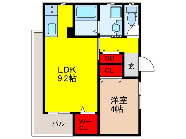 Wind Bell堂山の物件間取画像